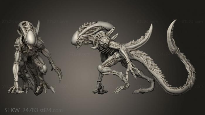 Military figurines (ALIEN DEADLY SHREDDER, STKW_24783) 3D models for cnc