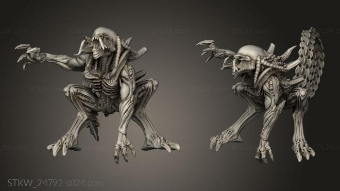 Military figurines (Aliens solo GIGERIAN SKULL HUNTER HYBRID, STKW_24792) 3D models for cnc