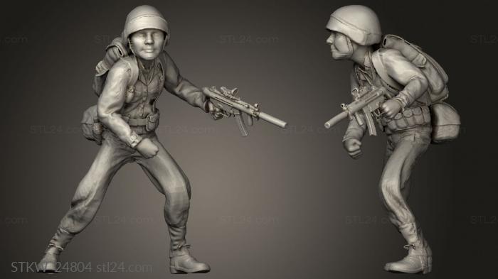 Military figurines (STKW_24804) 3D models for cnc