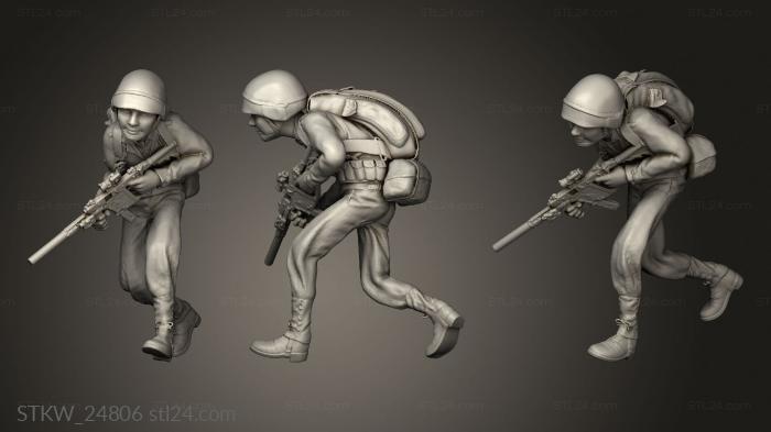 Military figurines (STKW_24806) 3D models for cnc