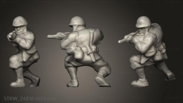 Military figurines (Airborne Elite, STKW_24838) 3D models for cnc