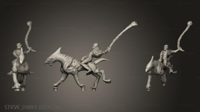 Military figurines (Grok Riders posts, STKW_24891) 3D models for cnc