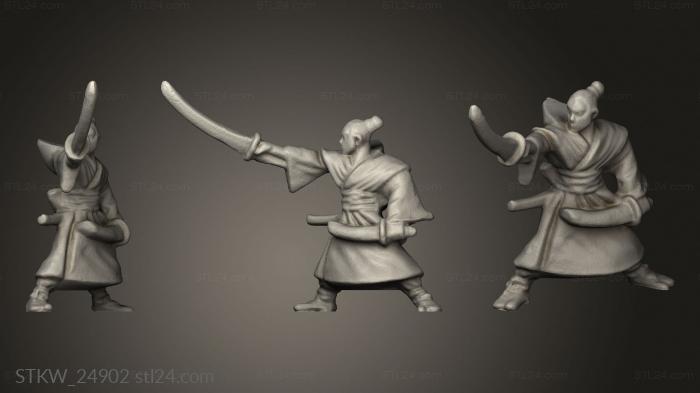 Military figurines (Izumi Samurai, STKW_24902) 3D models for cnc