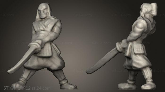 Military figurines (Kozuka Samurai, STKW_24912) 3D models for cnc