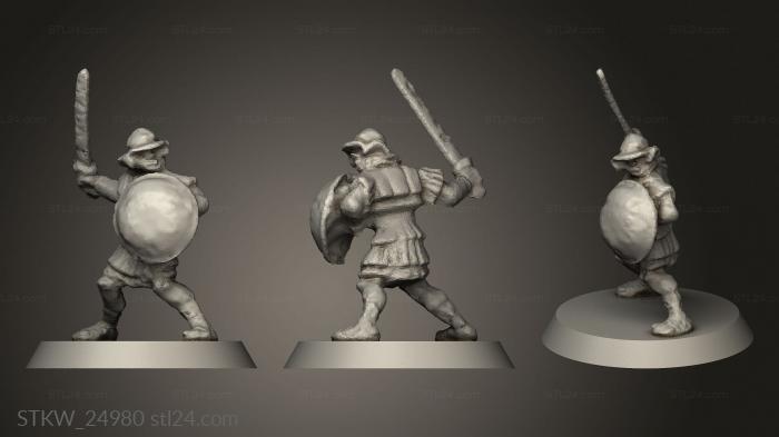 Military figurines (Sacred Band matte, STKW_24980) 3D models for cnc