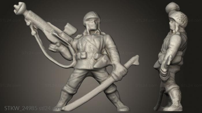 Military figurines (Sgt Drake Alexander, STKW_24985) 3D models for cnc