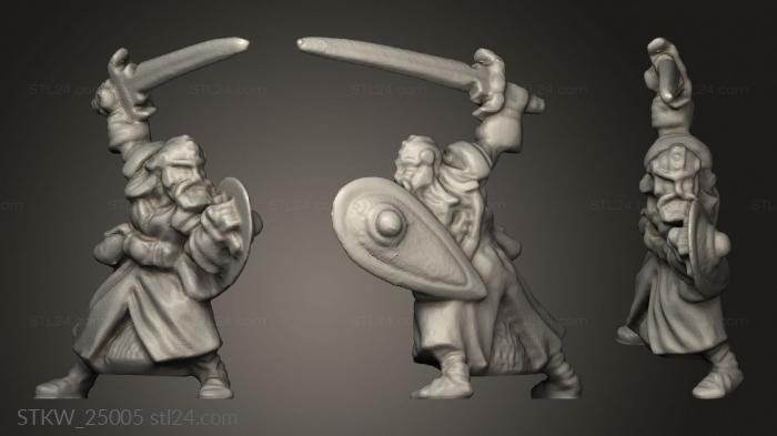 Military figurines (Tarn Viking Warriors, STKW_25005) 3D models for cnc