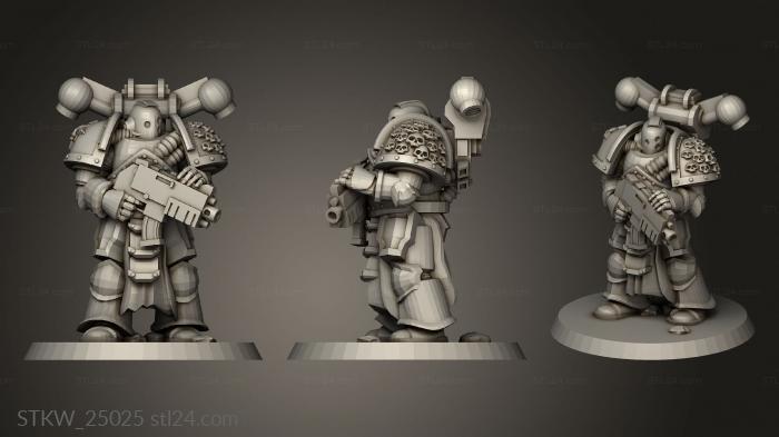 Military figurines (Plague, STKW_25025) 3D models for cnc