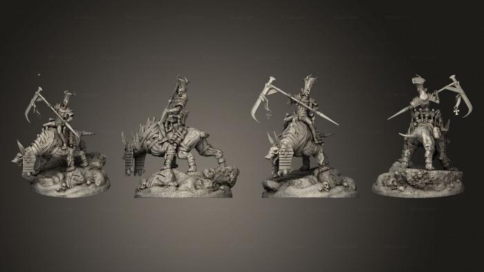 Military figurines (Anubian Wardog Riders 02, STKW_2511) 3D models for cnc