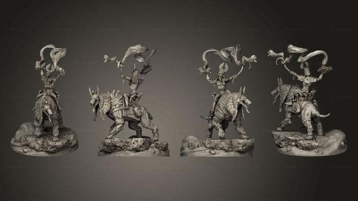 Military figurines (Anubian Wardog Riders 03, STKW_2512) 3D models for cnc