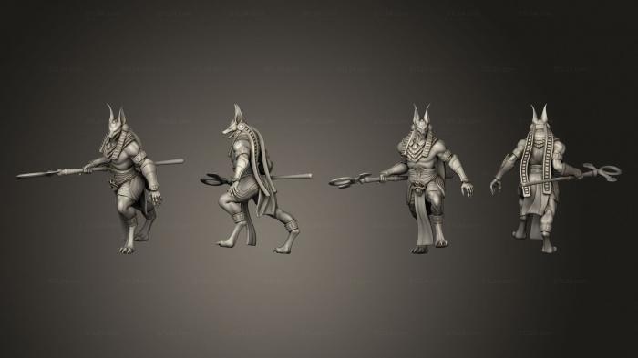 Military figurines (Anubis Avatar Attacking, STKW_2515) 3D models for cnc