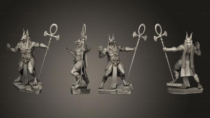 Military figurines (Anubis Avatar Challenging, STKW_2516) 3D models for cnc
