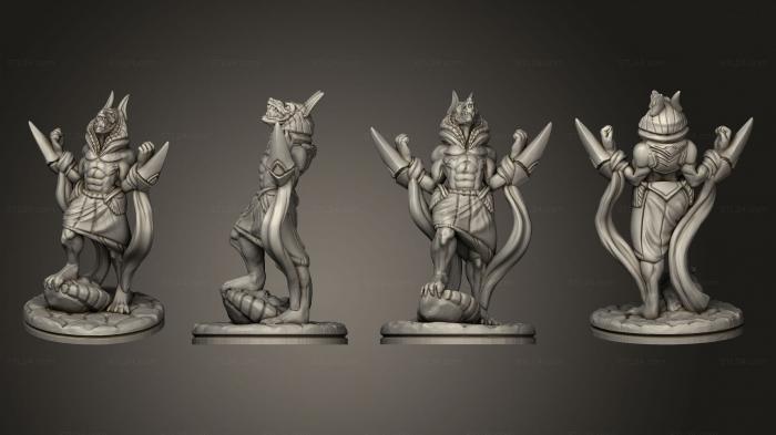 Military figurines (Anubis Warrior A Based, STKW_2518) 3D models for cnc