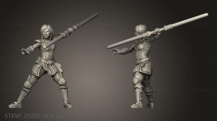 Military figurines (Ancient mystical warrior leader, STKW_25200) 3D models for cnc