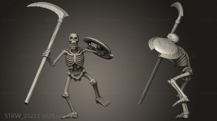 Ancient Undead Skeleton Scythe