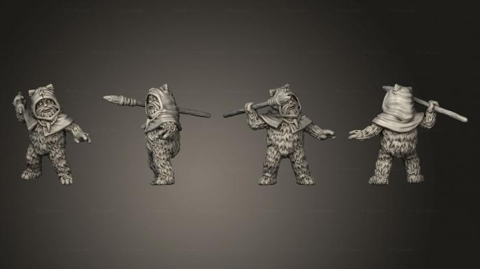 Military figurines (Anvil Rage Bear 2, STKW_2522) 3D models for cnc