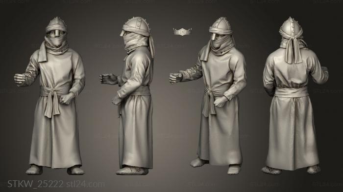 Military figurines (Andalusian Guards Guard, STKW_25222) 3D models for cnc