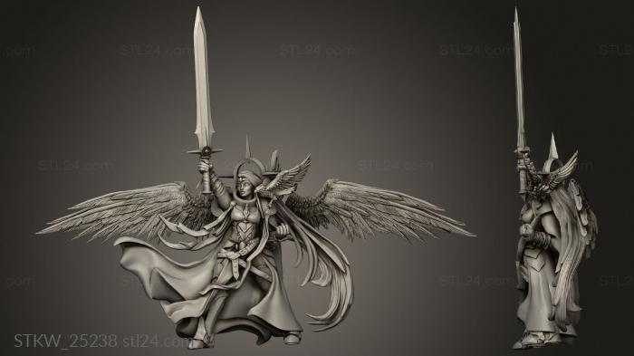 Military figurines (Angels the Empyrean Xanthia Grand Paladin, STKW_25238) 3D models for cnc