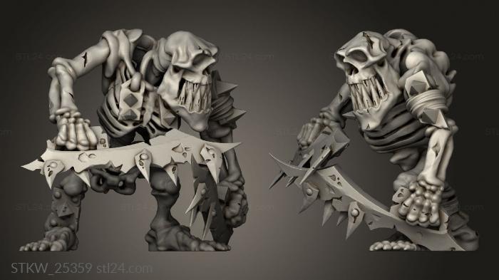 Military figurines (skeleton goblin, STKW_25359) 3D models for cnc