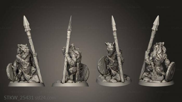 Military figurines (hyena Man, STKW_25431) 3D models for cnc