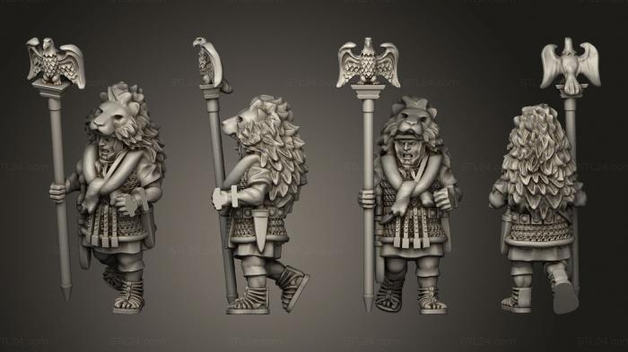 Military figurines (AQUILIFER B, STKW_2544) 3D models for cnc