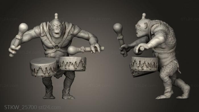 Arthur Baroni mordor troll with war drums