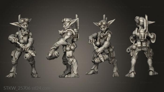 Military figurines (Artificers Alchemists Male Alchemist tail, STKW_25706) 3D models for cnc