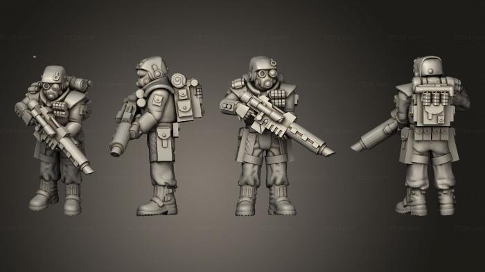 Military figurines (arcadia rifles stormguard atease 001, STKW_2571) 3D models for cnc