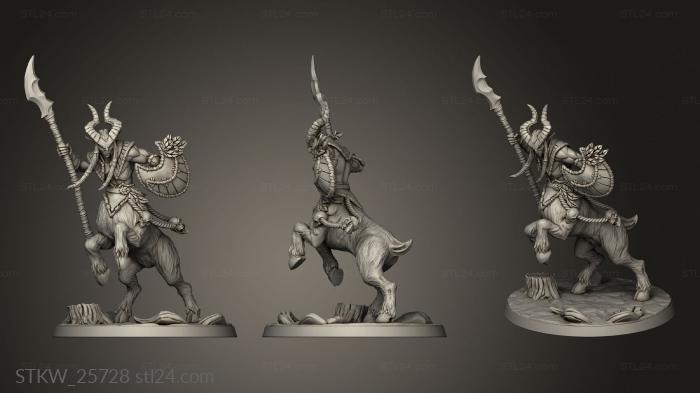 Military figurines (Arverian Woodkeepers Cervitaurs Cervitaur, STKW_25728) 3D models for cnc