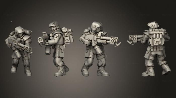 Military figurines (arcadia rifles stormguard atease 003, STKW_2573) 3D models for cnc