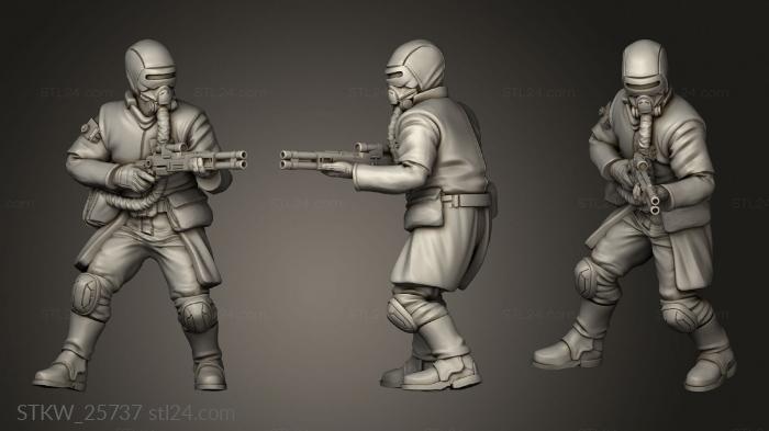 Military figurines (Ash Ganger, STKW_25737) 3D models for cnc