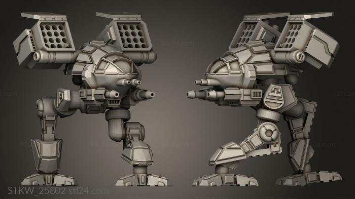 Heavy Mechs Catapult Cute Style ballista walking