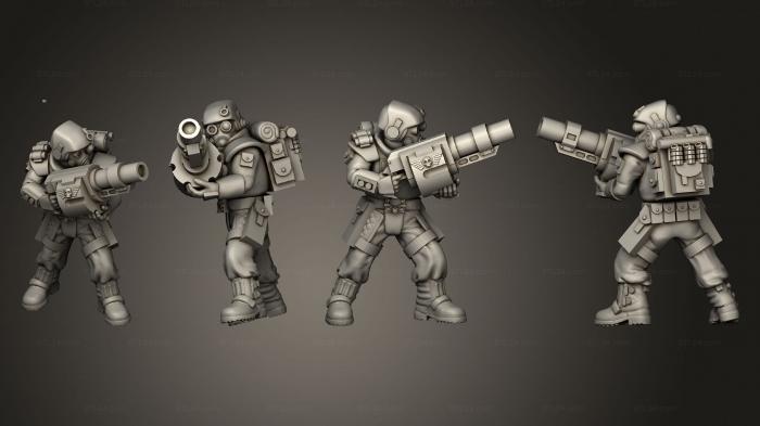 Military figurines (arcadia rifles stormguard atease 018, STKW_2588) 3D models for cnc