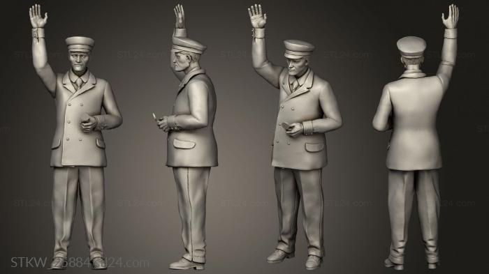 Military figurines (Staff Passengers people, STKW_25884) 3D models for cnc