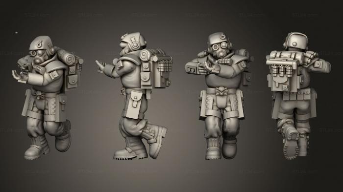 Military figurines (arcadia rifles stormguard bolter nogun 001, STKW_2591) 3D models for cnc