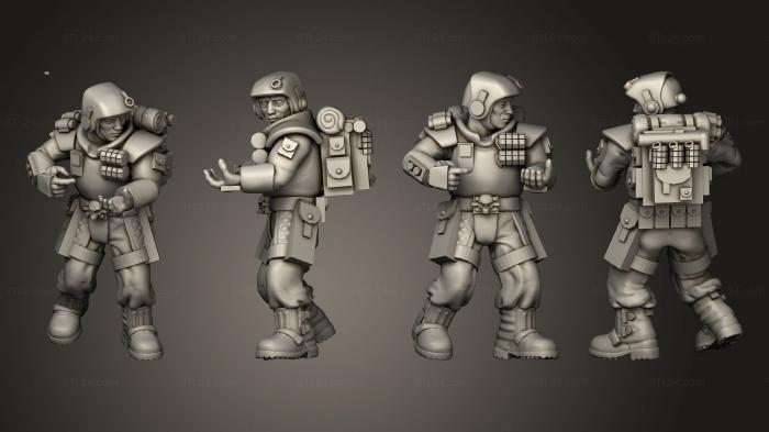 Military figurines (arcadia rifles stormguard bolter nogun 003, STKW_2593) 3D models for cnc