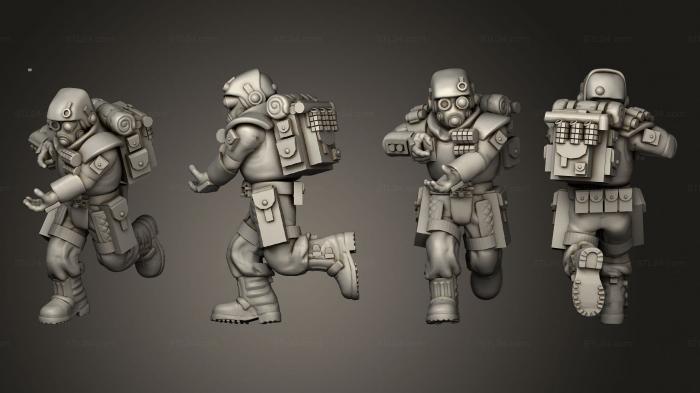 Military figurines (arcadia rifles stormguard bolter nogun 010, STKW_2600) 3D models for cnc