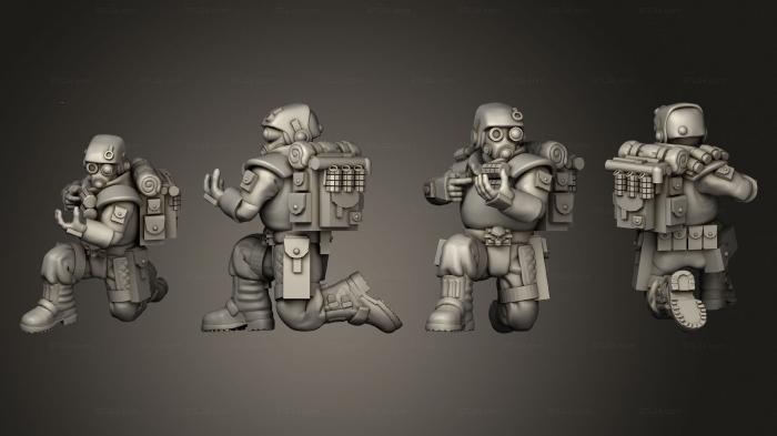 Military figurines (arcadia rifles stormguard bolter nogun 011, STKW_2601) 3D models for cnc