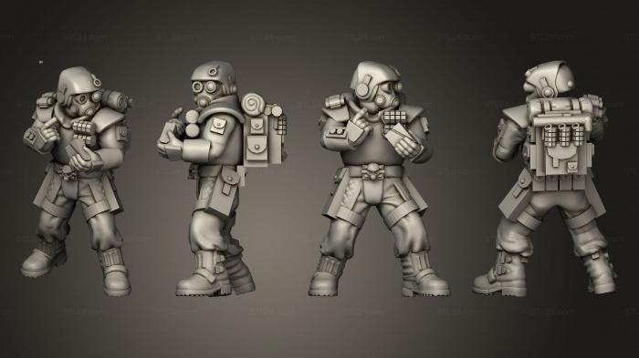 Military figurines (arcadia rifles stormguard bolter nogun 016, STKW_2606) 3D models for cnc
