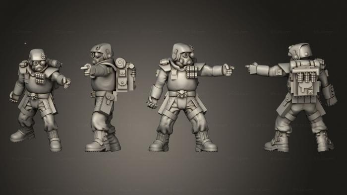 Military figurines (arcadia rifles stormguard bolter nogun 018, STKW_2608) 3D models for cnc