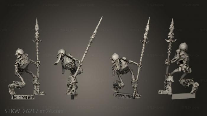 skeleton warrior spear