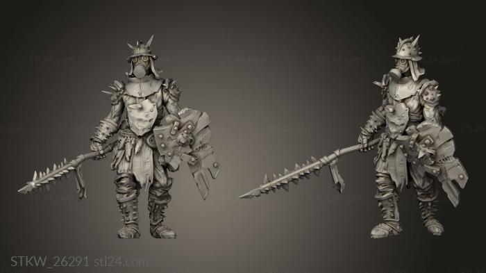 Military figurines (Beastiarium, STKW_26291) 3D models for cnc