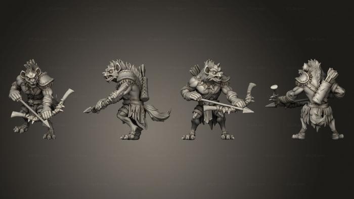 Military figurines (Archer Gnoll, STKW_2637) 3D models for cnc