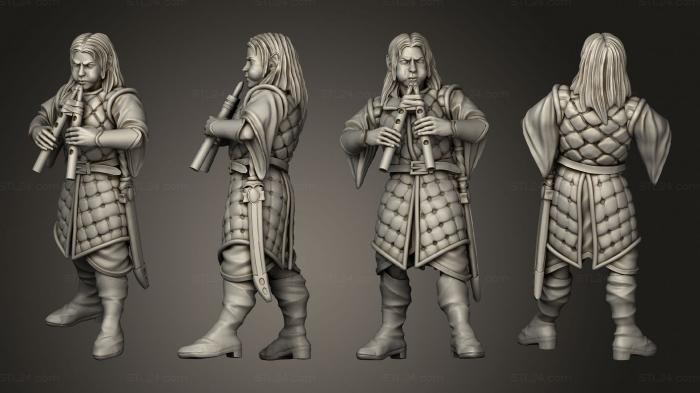 Military figurines (Archer Musician Aulos, STKW_2638) 3D models for cnc