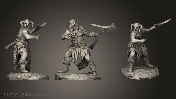 Military figurines (Berserker, STKW_26460) 3D models for cnc