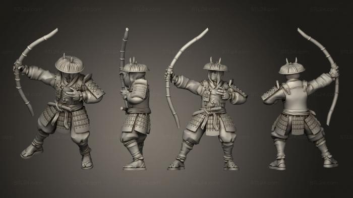 Military figurines (archer 09, STKW_2651) 3D models for cnc