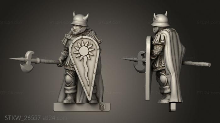 Military figurines (Citadel Guard, STKW_26557) 3D models for cnc