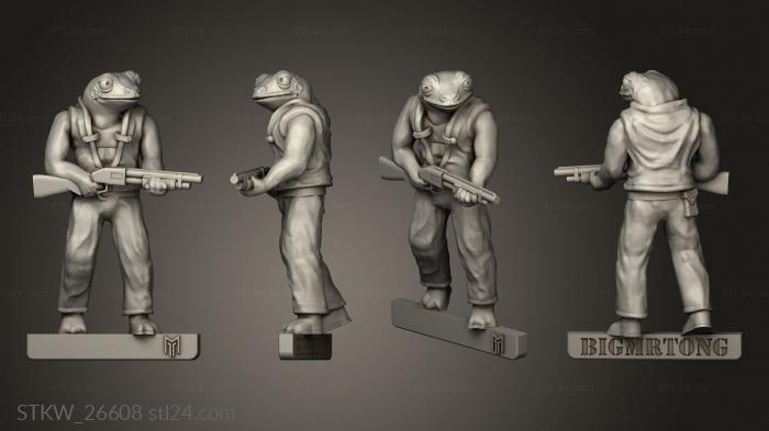 Military figurines (Frogger Two, STKW_26608) 3D models for cnc