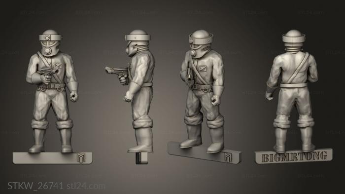 Military figurines (Trooper, STKW_26741) 3D models for cnc