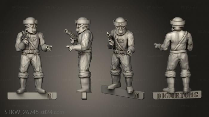 Military figurines (Trooper, STKW_26745) 3D models for cnc